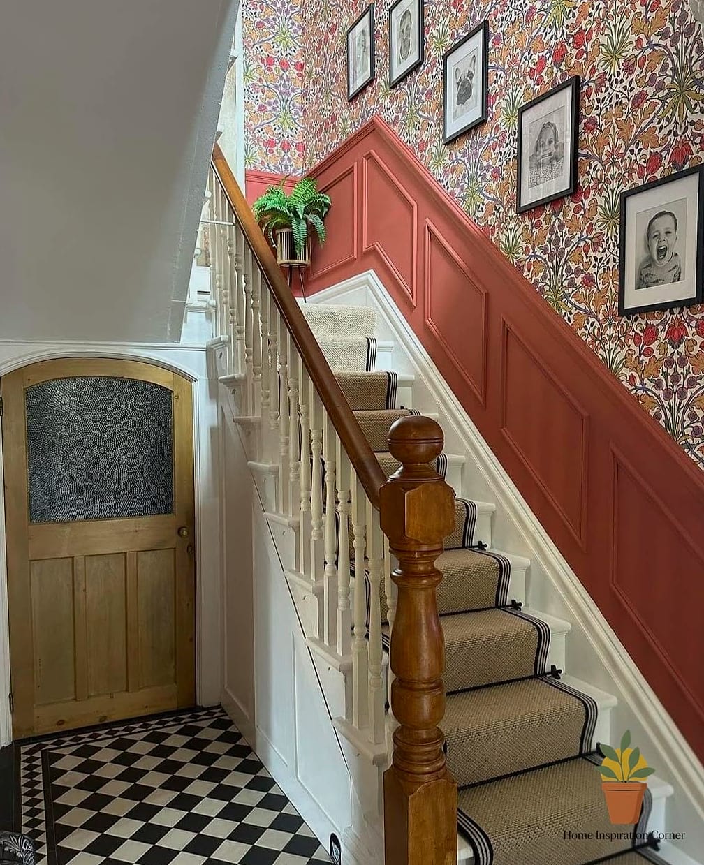 15 Small Victorian Terrace Interior Inspiration Boards You'll Want to Copy 4 Hallway With Painted Floorboards and a Runner