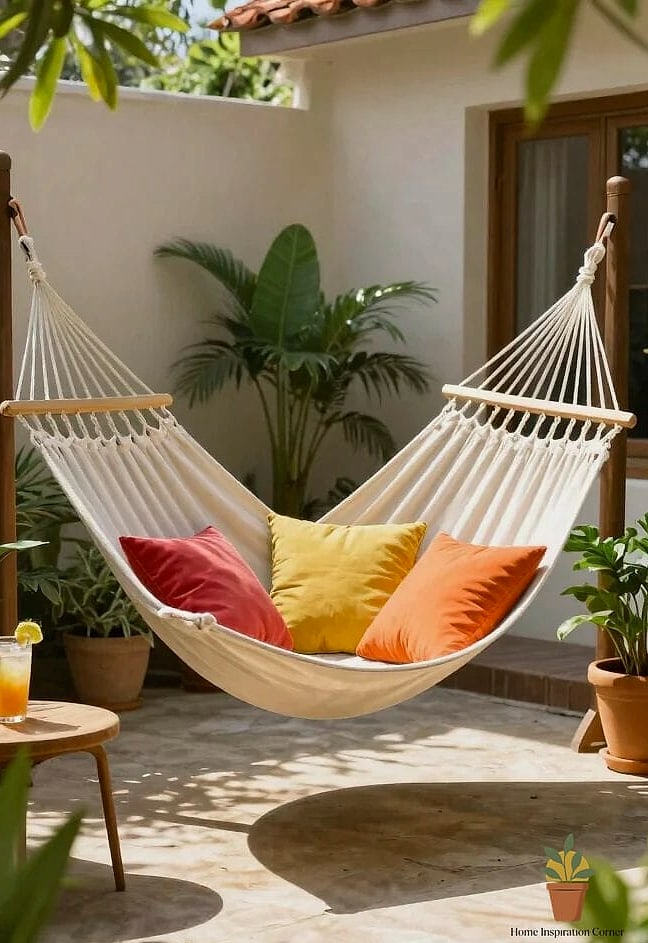 22 Amacas Para Patio Photos That Will Inspire Your Next Project 10 Hammock with Built-In Pillow and Padding