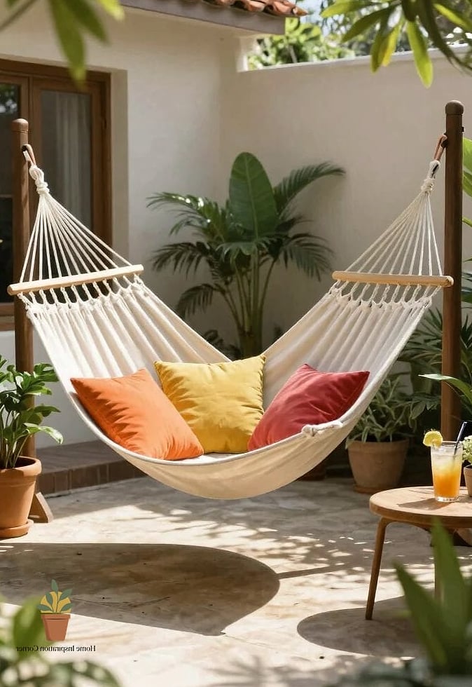 22 Amacas Para Patio Photos That Will Inspire Your Next Project 14 Hammock Corner Nook with Plants
