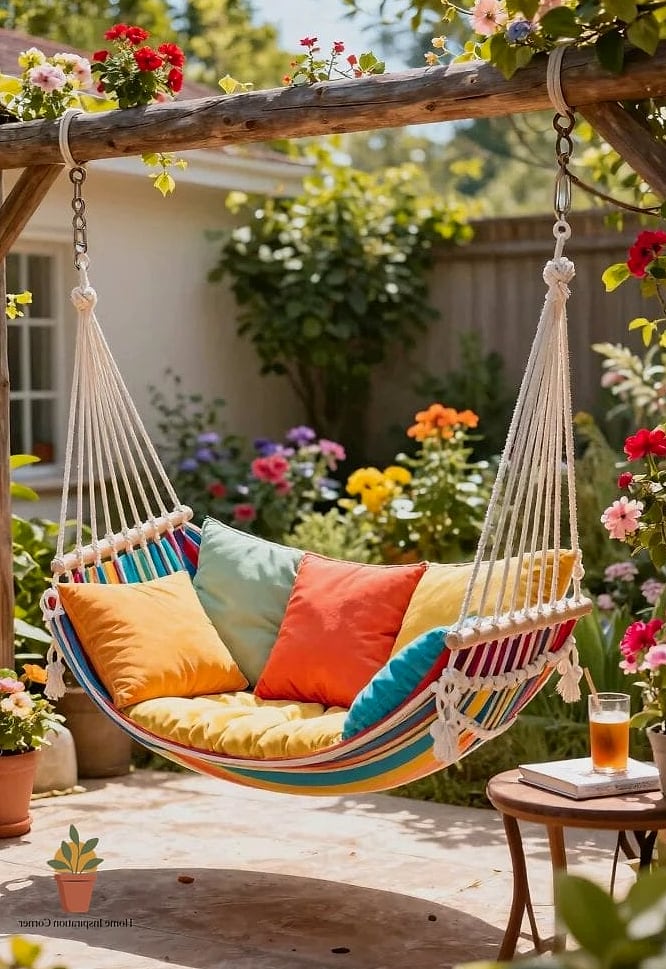 22 Amacas Para Patio Photos That Will Inspire Your Next Project 6 Hammock Swing with a Canopy Cover