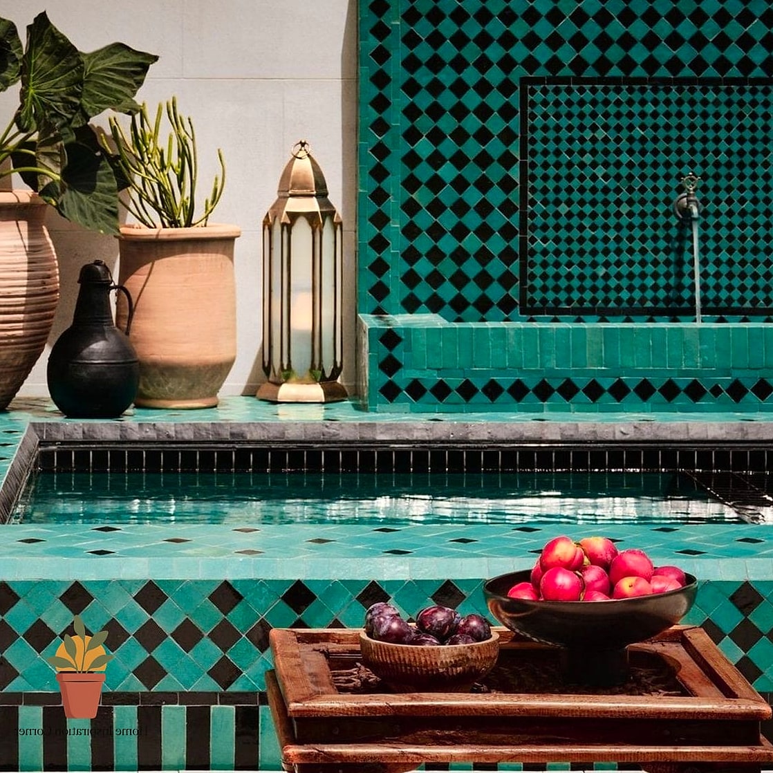 Handmade Zellige-Inspired Outdoor Tile