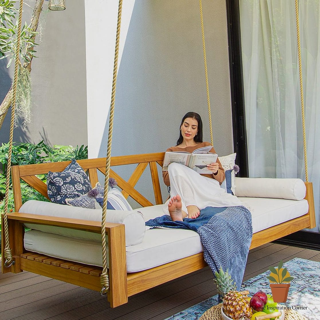 21 Outdoor Daybed Inspiration Boards You'll Want to Copy 8 Hanging Daybed Swing
