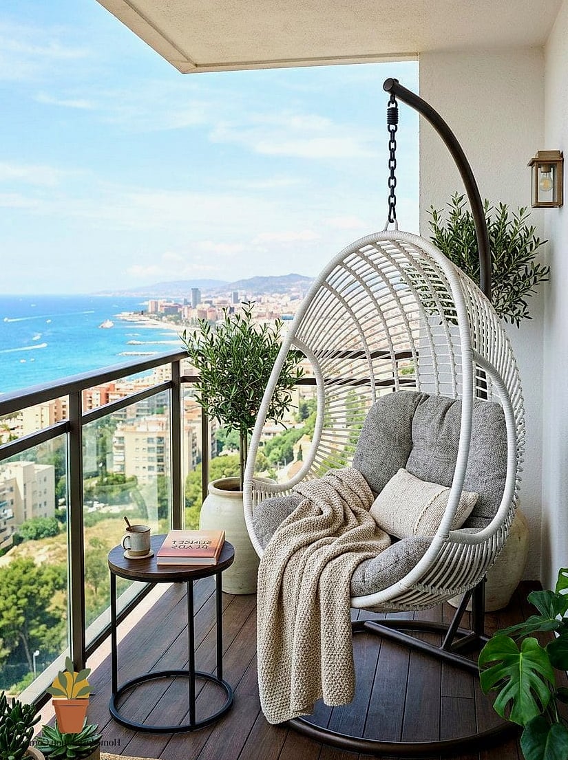 Hanging Egg Chair Corner