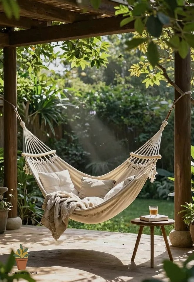 22 Amacas Para Patio Photos That Will Inspire Your Next Project 4 Hanging Hammock Chair with Macrame Details