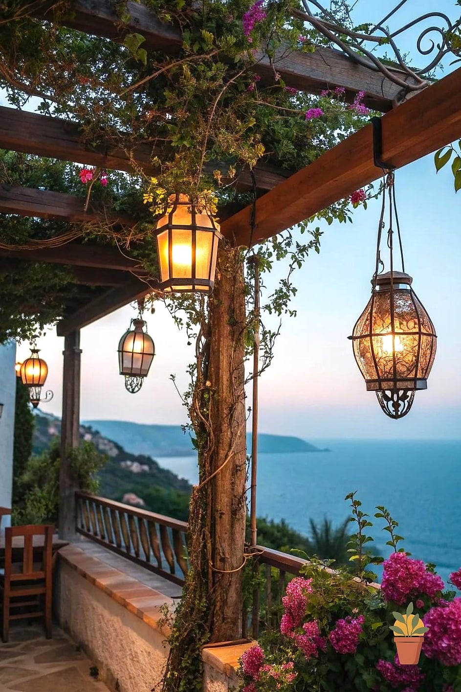 Hanging Lanterns for Evening Ambiance