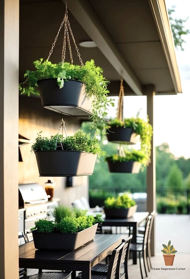 Hanging Pot Rack for Grilling Tools