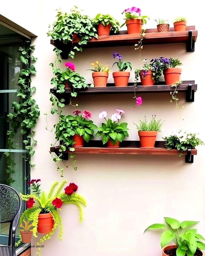 Hanging Shelves Instead of a Bar Cart