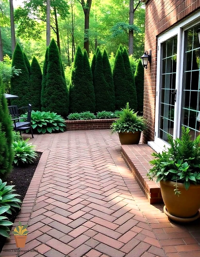 Herringbone Brick Patios