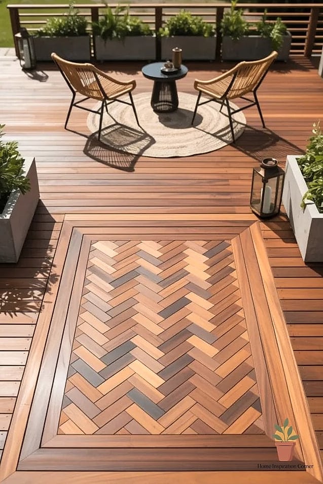 Herringbone Deck Tiles