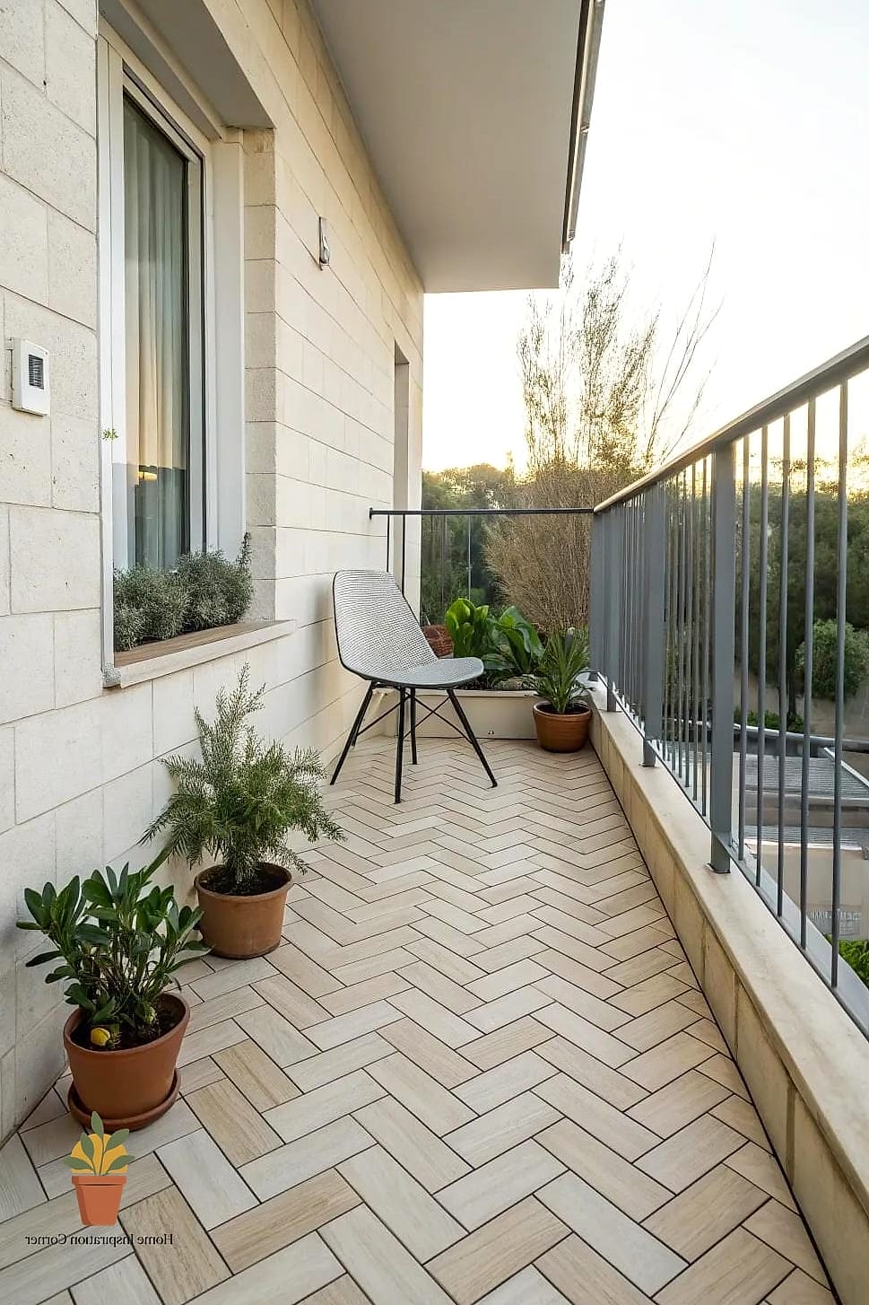 Herringbone Pattern Brick Tiles