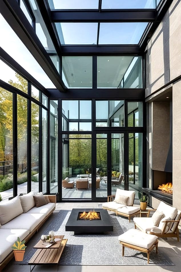 Indoor-Outdoor Rug Layering