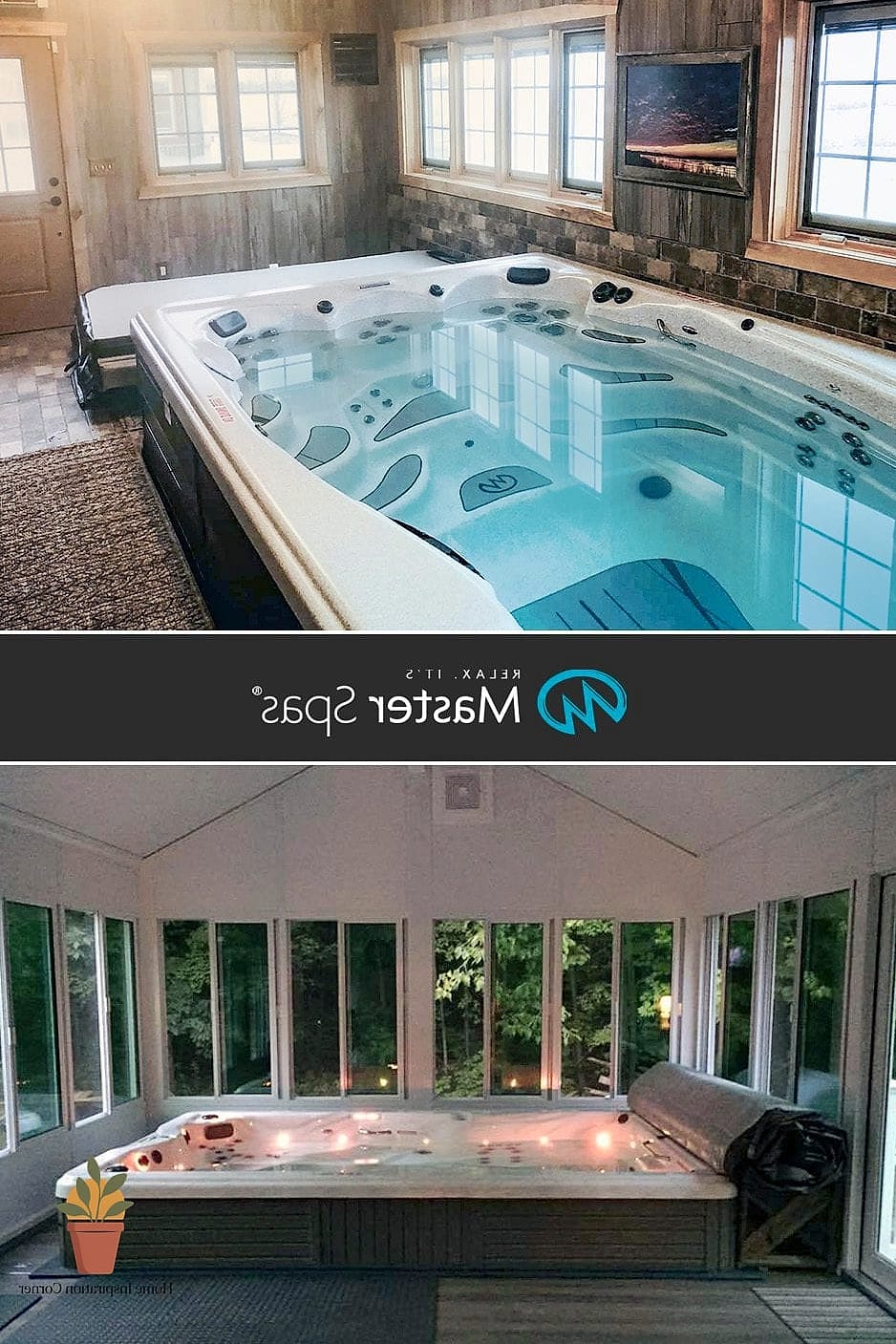 Indoor-Outdoor Swim Spa Room