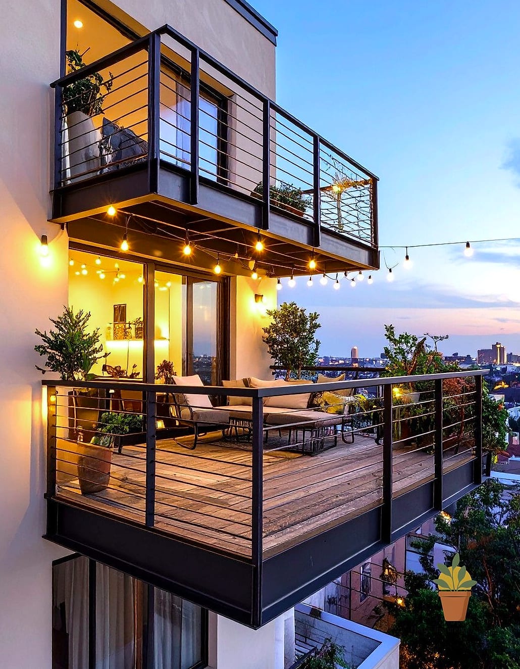 11 Balcony Design Exterior Inspiration Boards You'll Want to Copy 5 Industrial Balcony with Metal and Concrete Accents