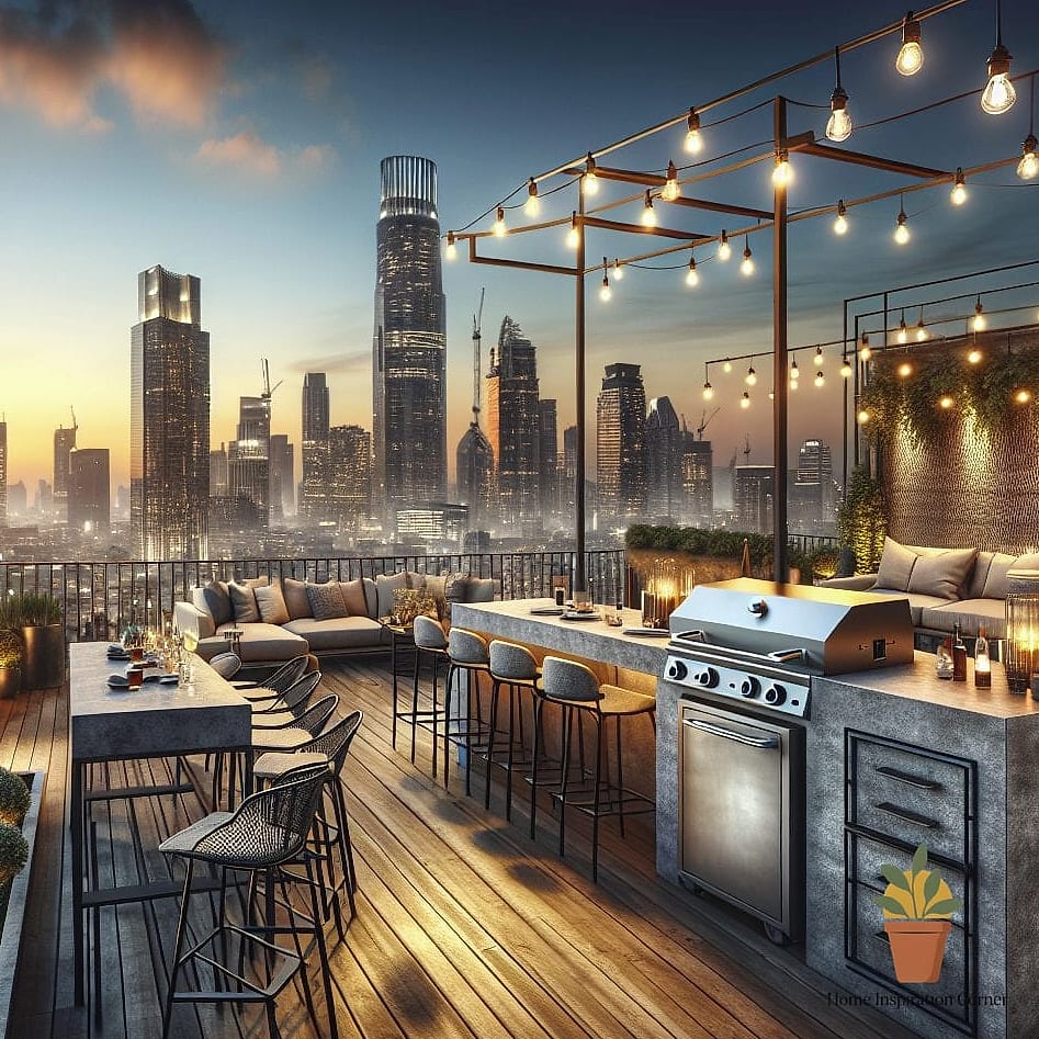 The Industrial Loft-Style Grill Area