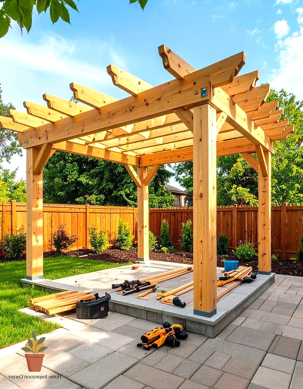 Install a Pergola for Shade and Structure