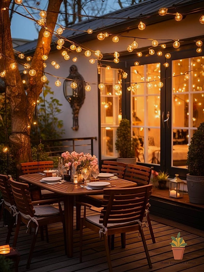 10 Outdoor Patio Decor Makeovers That Look Incredibly Expensive 4 Install String Lights or a Pergola Light Canopy