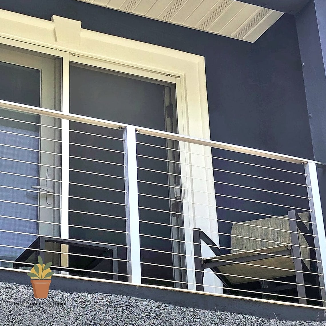 Iron Cable Railing Hybrid