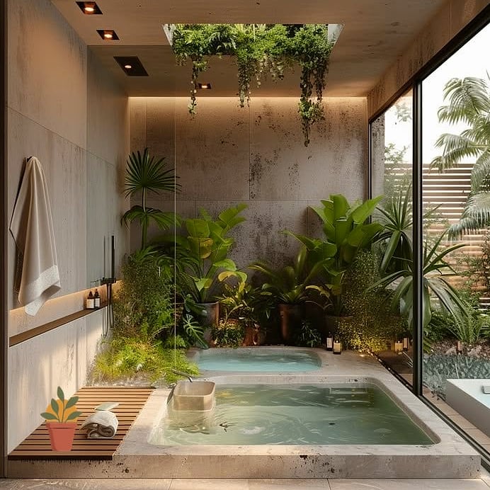Japandi-Inspired Zen Swim Spa Retreat