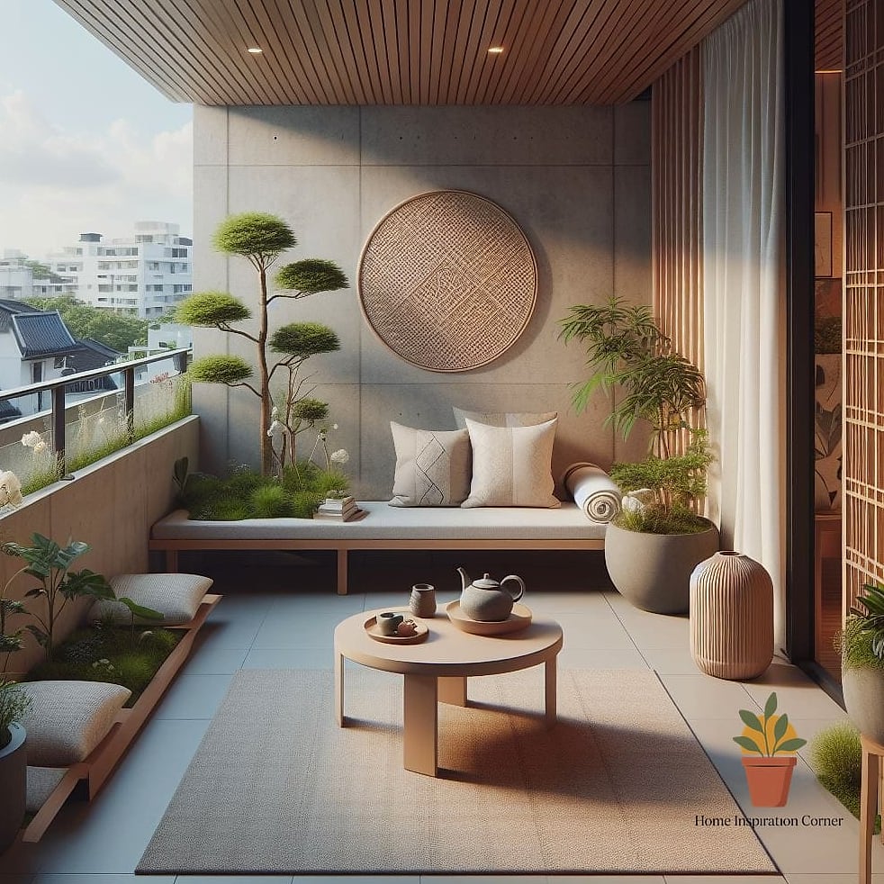 19 Terrace Interior Design Photos That Will Inspire Your Next Project 8 Japandi Terrace with Clean Lines and Muted Tones