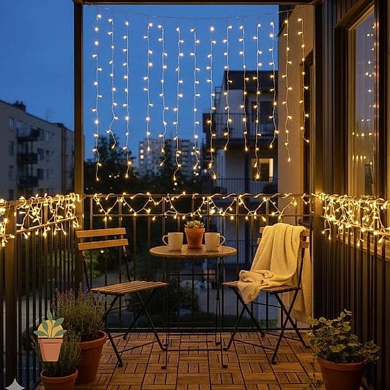 Jhula with Fairy Lights and String Lighting