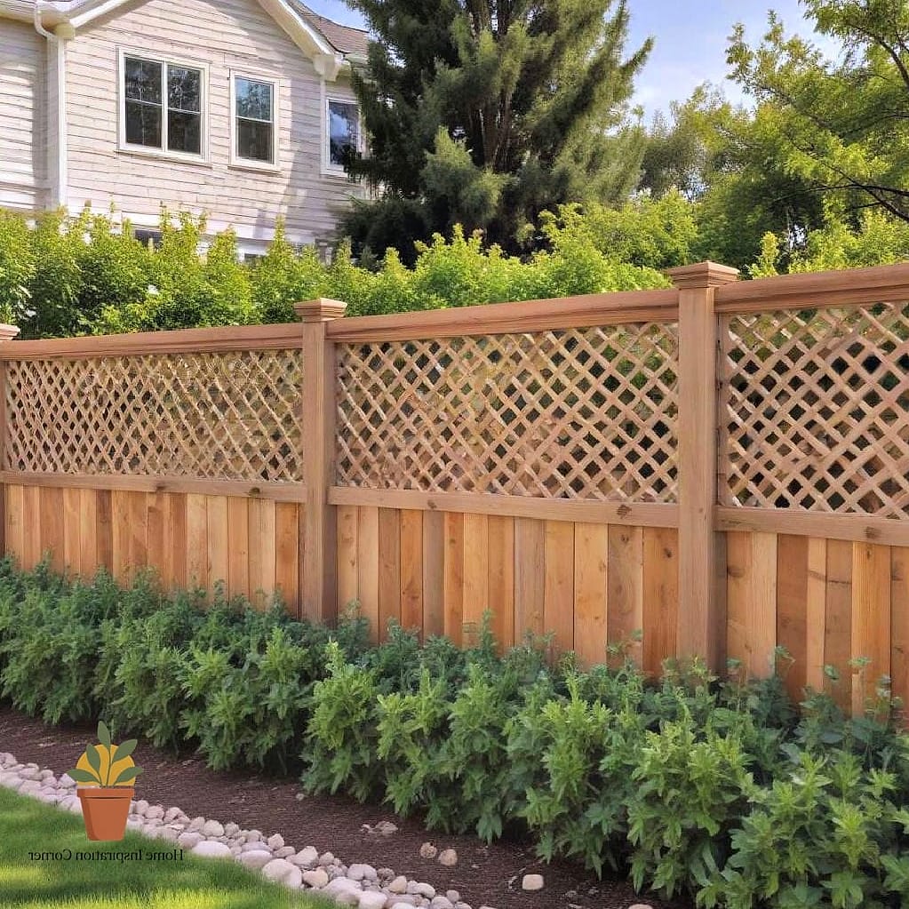 Lattice Top Privacy Fence