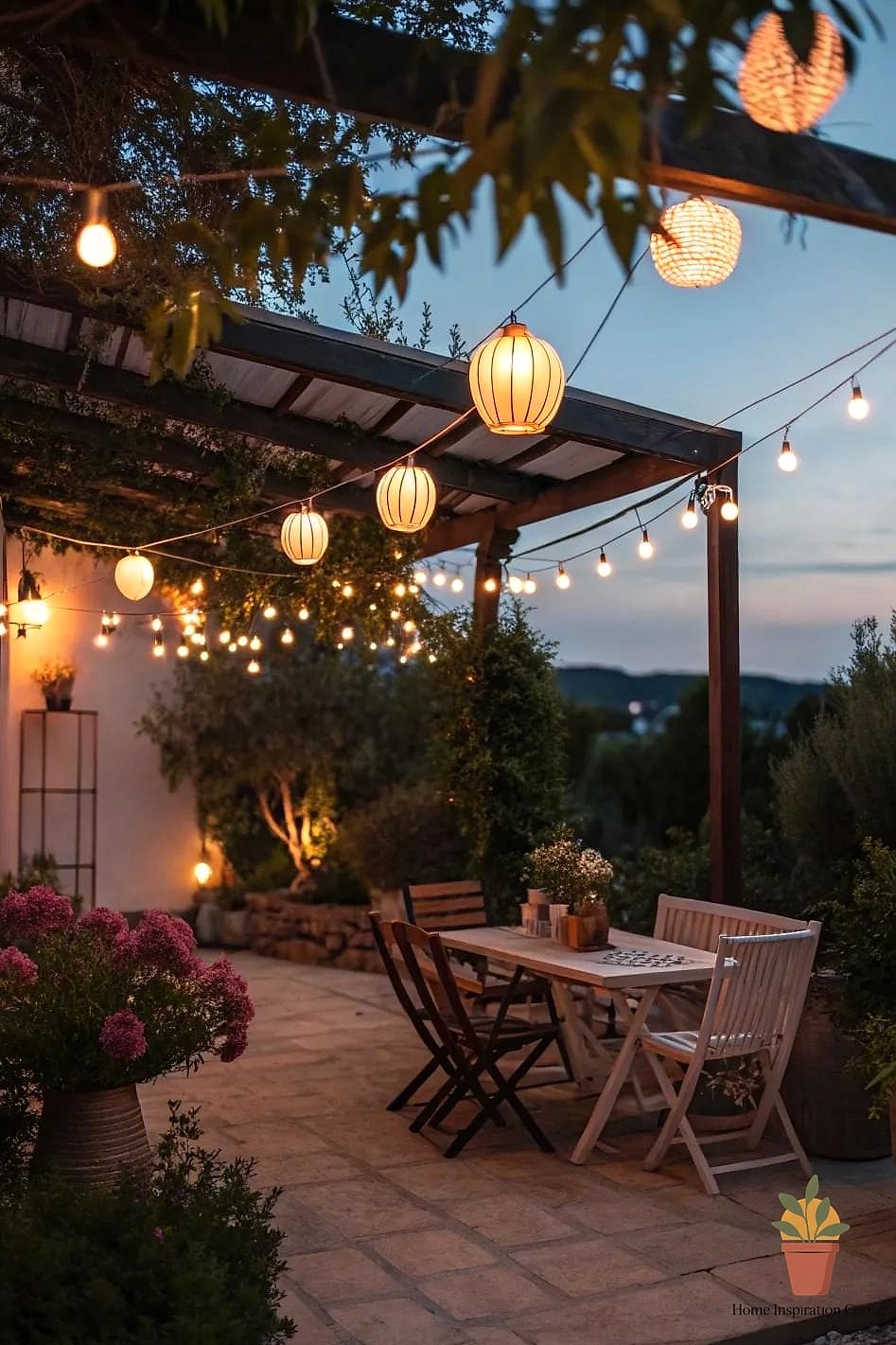 25 Home Terrace Ideas Ideas That Will Transform Your Space 14 Layered Lighting with Lanterns and Sconces