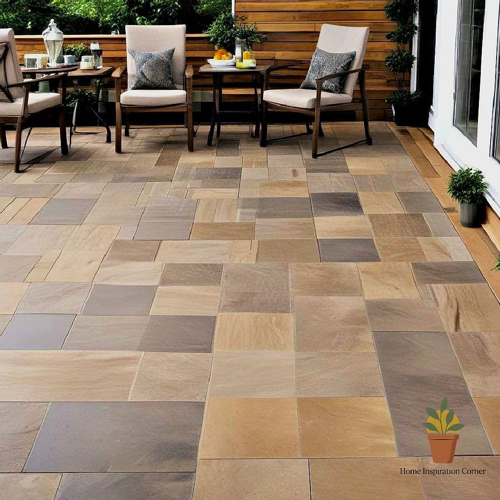 Layered Natural Textures Underfoot