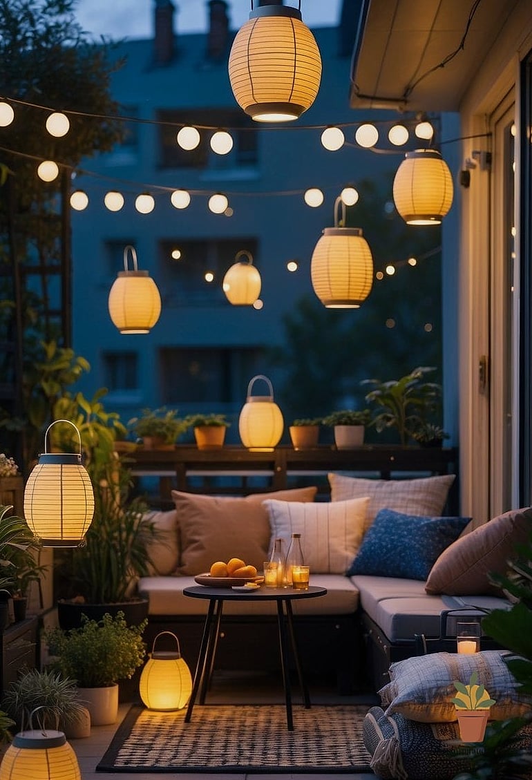 Layered Outdoor Lanterns