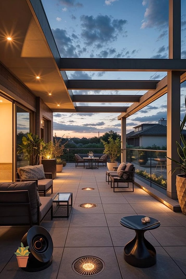 Layered Outdoor Lighting