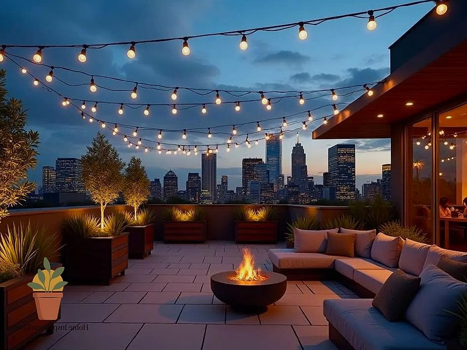 Layered Outdoor Lighting