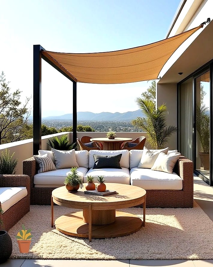 Layered Textile Lounge