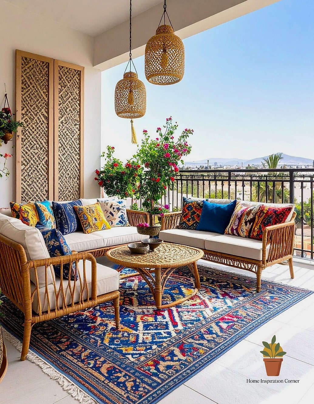 Layered Textiles and Outdoor Pillows