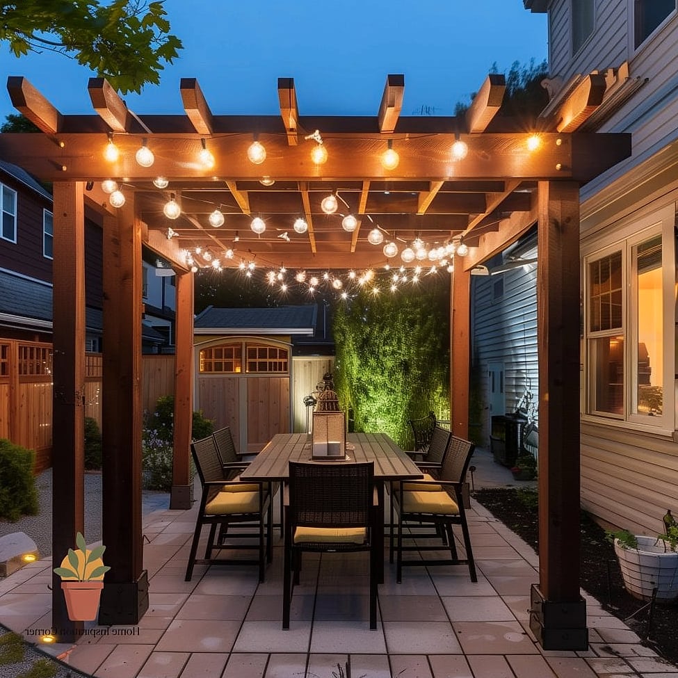 Layer in String Lights or Lanterns