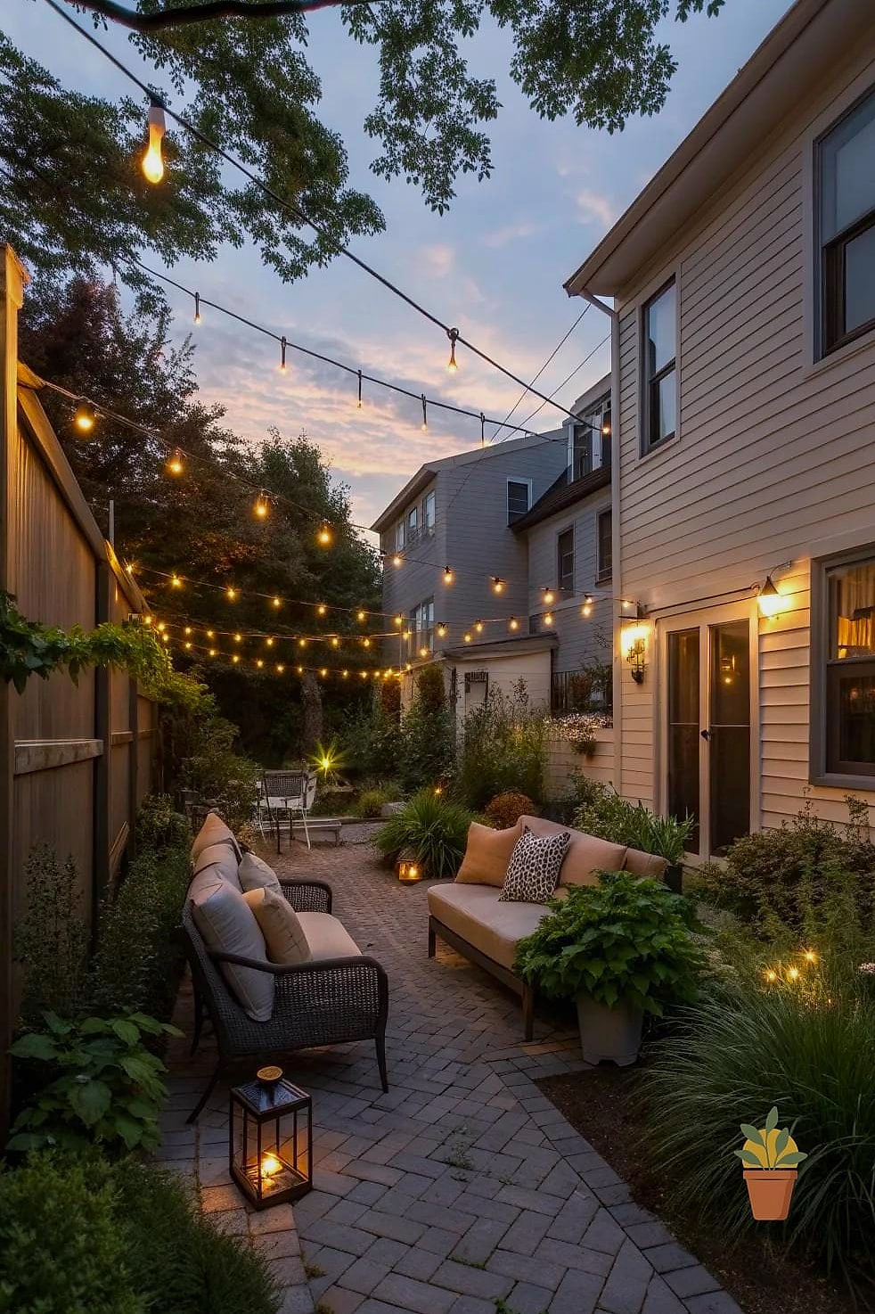 Layer In String Lights and Lanterns
