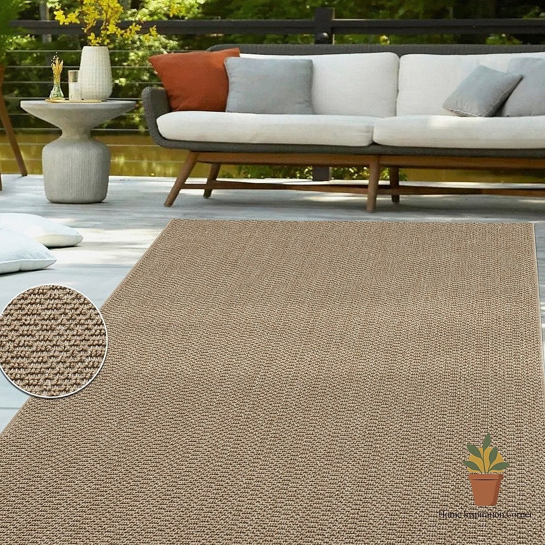 Layer in a Weatherproof Outdoor Rug