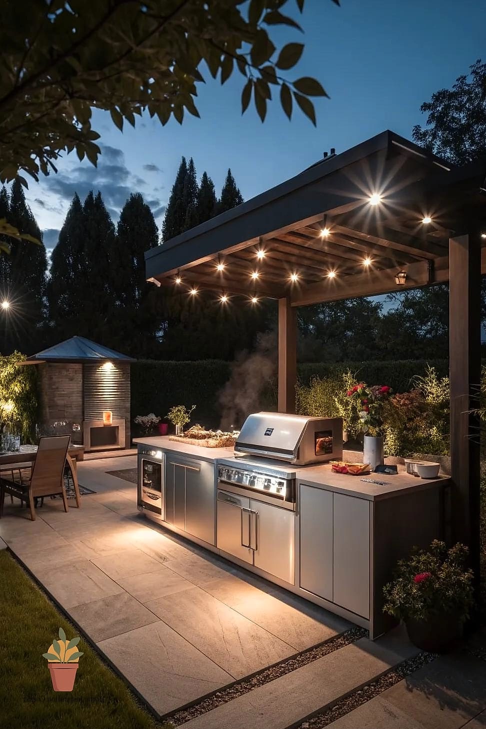 Lighting for Outdoor Kitchens and Dining Areas