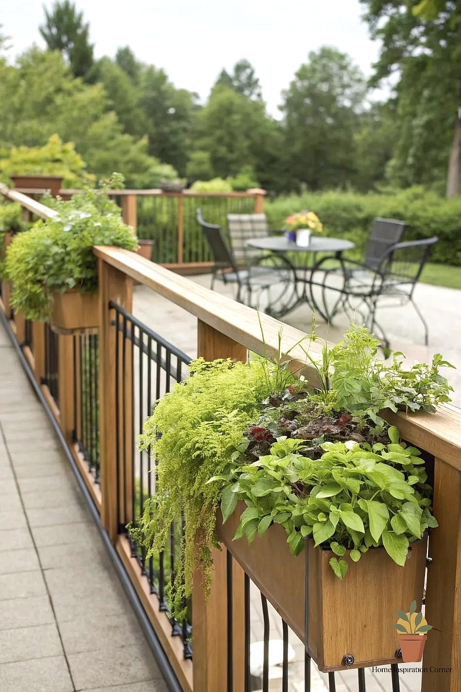 15 Creative Patio Railing Ideas Ideas You Haven't Seen Before 12 Living Green Railing with Built-In Planters