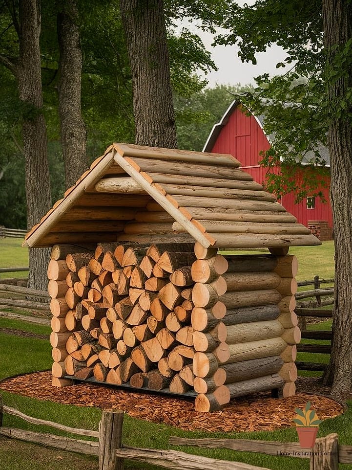 Log Cabin Style Stacked Storage