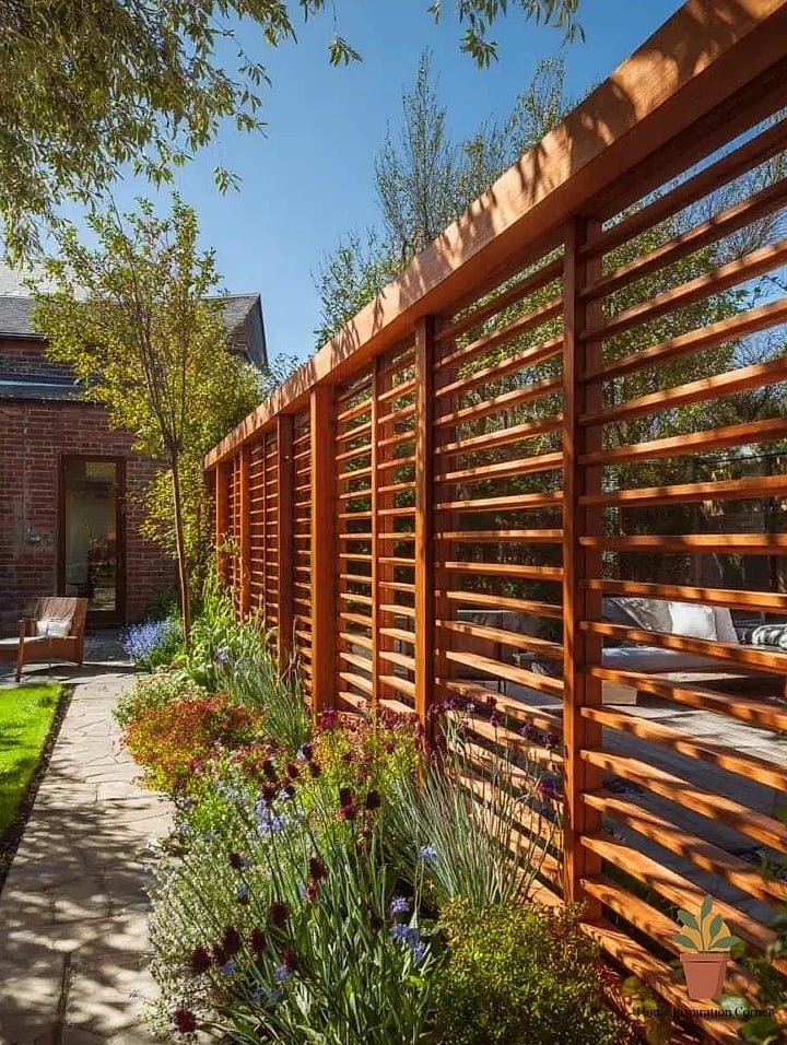 Louvered Privacy Fence