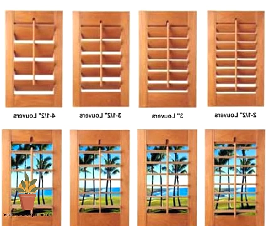 Louvered Shutters with Exposed Hardware