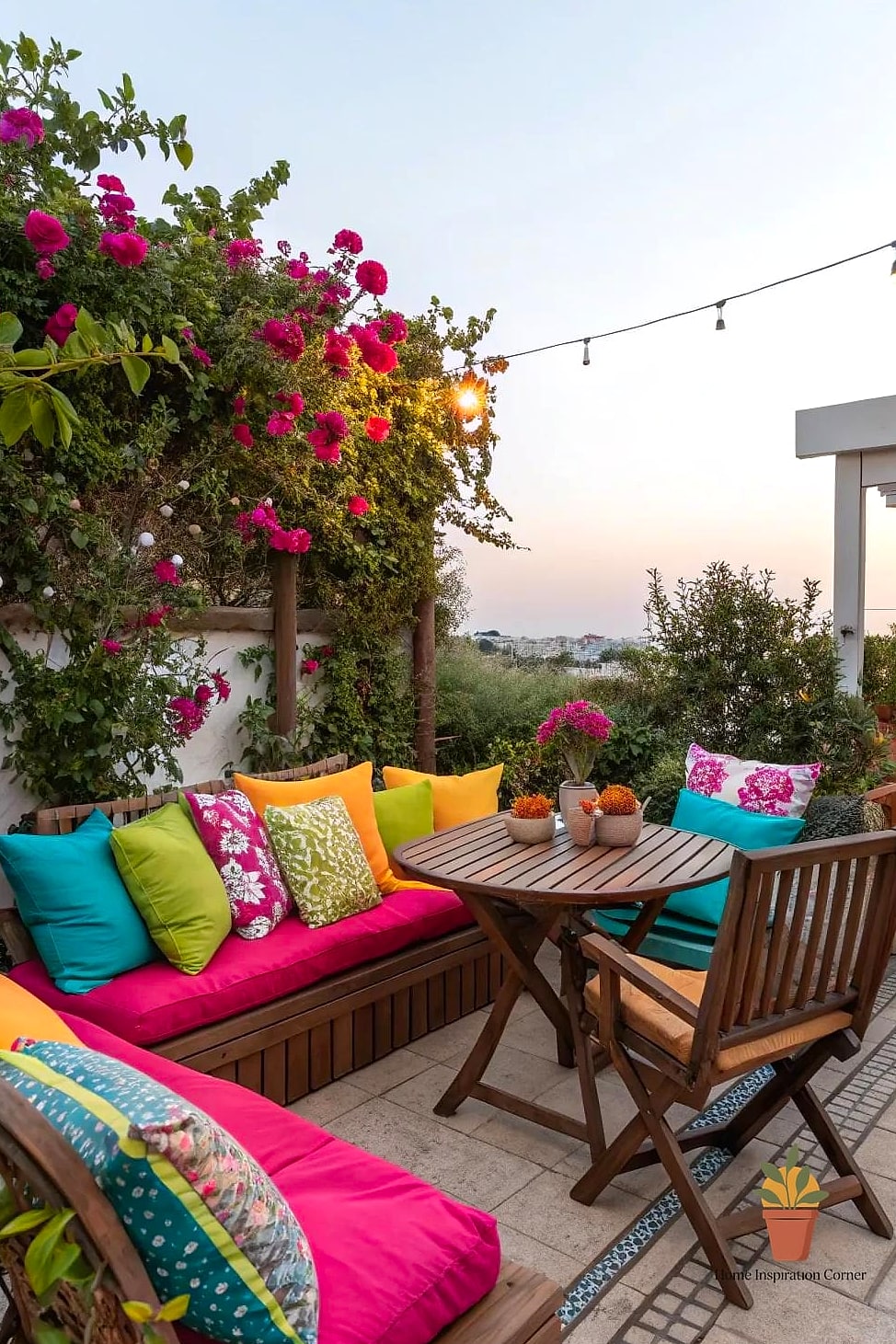 Magenta Accent Bench