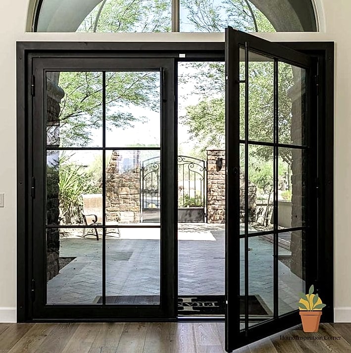 23 Patio Doors Ideas Ideas That Will Transform Your Space 7 Matte Black Steel-Look Doors