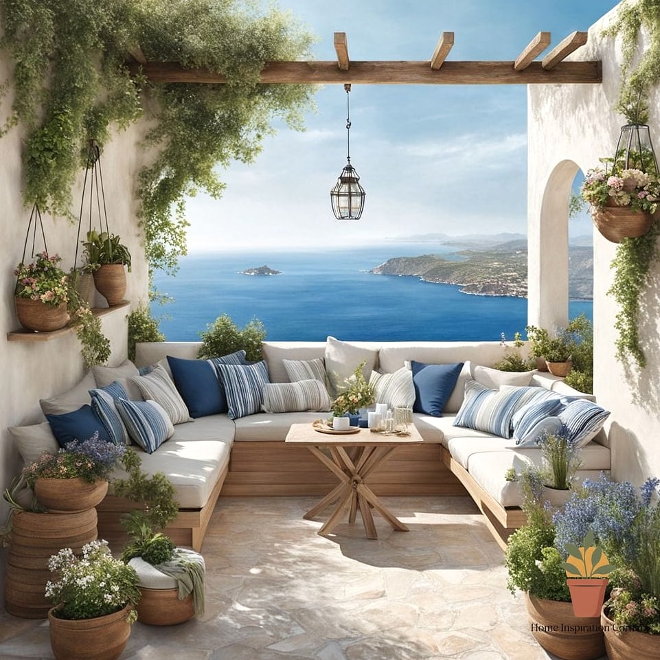 19 Terrace Interior Design Photos That Will Inspire Your Next Project 3 Mediterranean-Inspired Terrace with Terracotta Tile