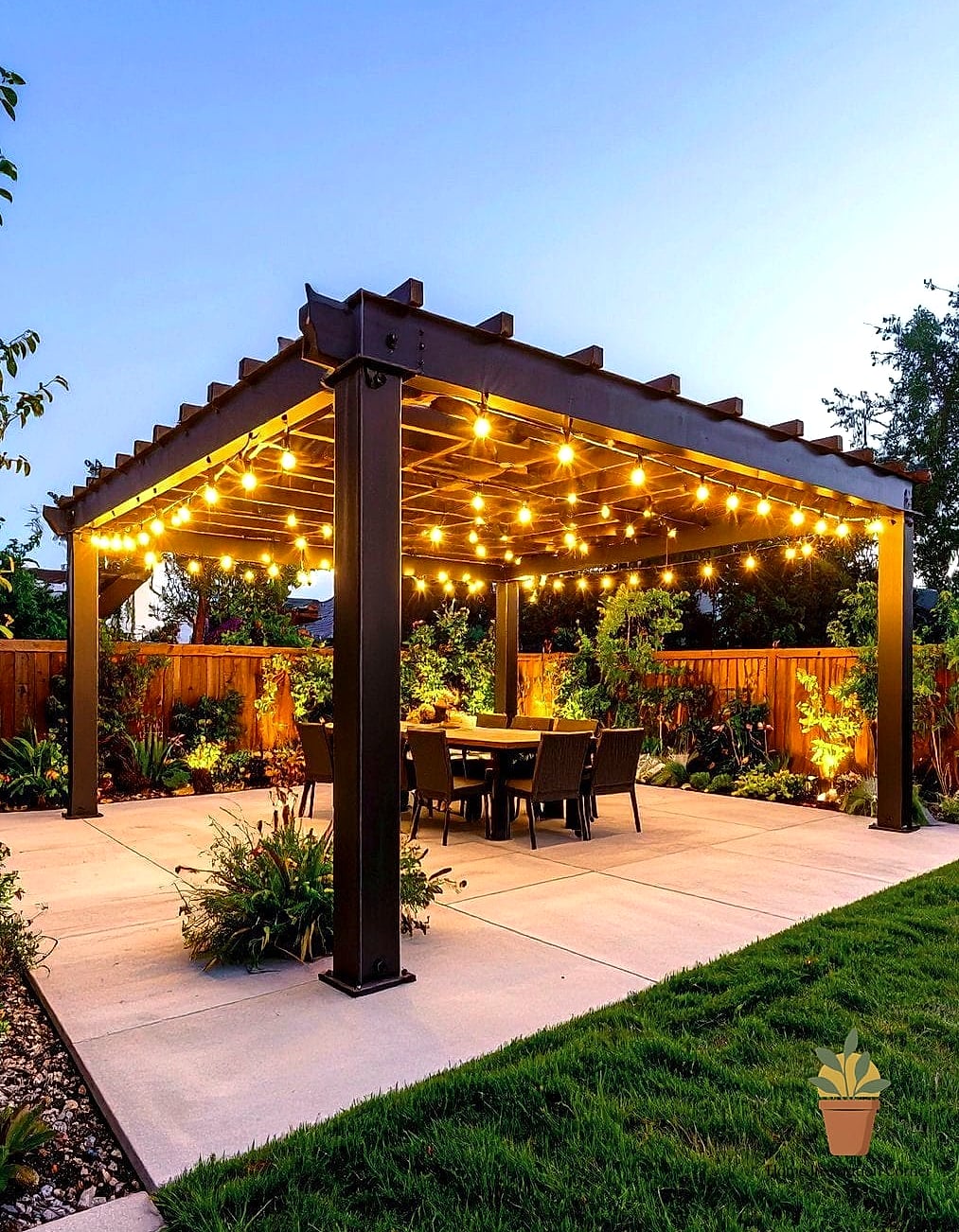 Metal Pipe Pergola