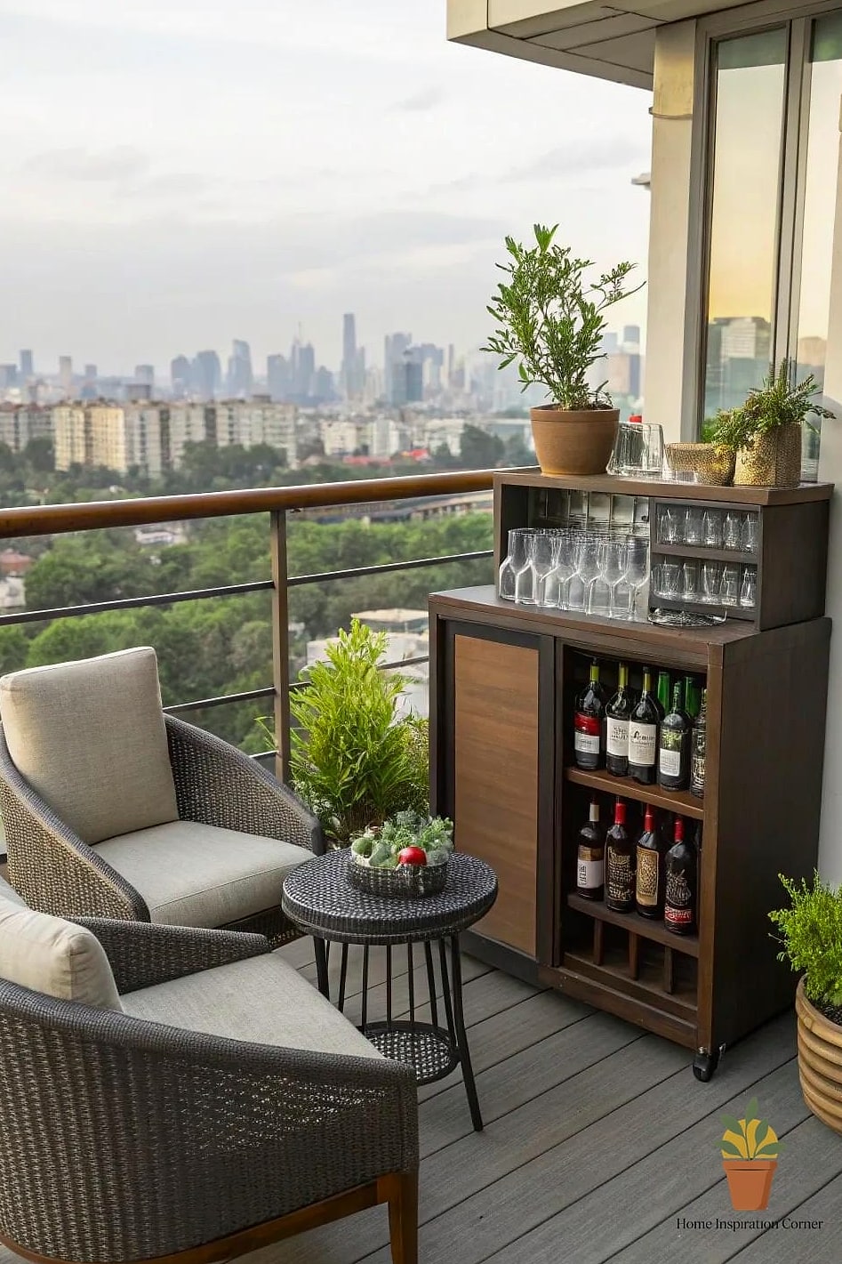 A Mini Bar Cart Setup