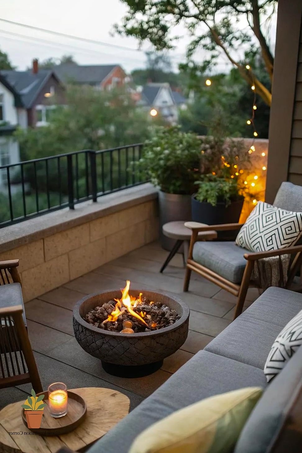 A Mini Fire Feature for Cool Evenings