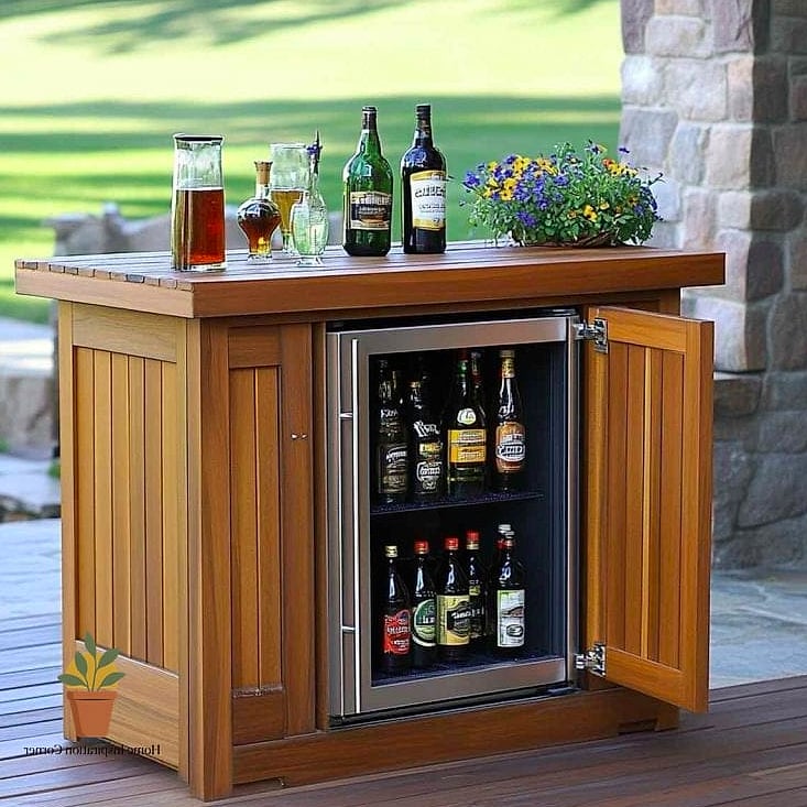 Mini Fridge and Shelving Combo