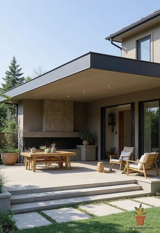 Minimalist Flat Roof Awning
