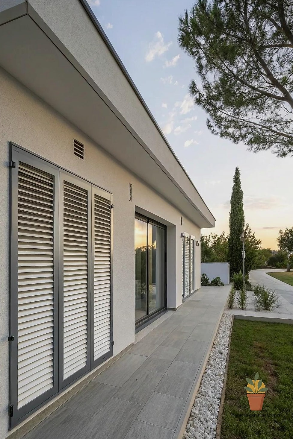 Minimalist Flat-Panel Shutters for Modern Homes