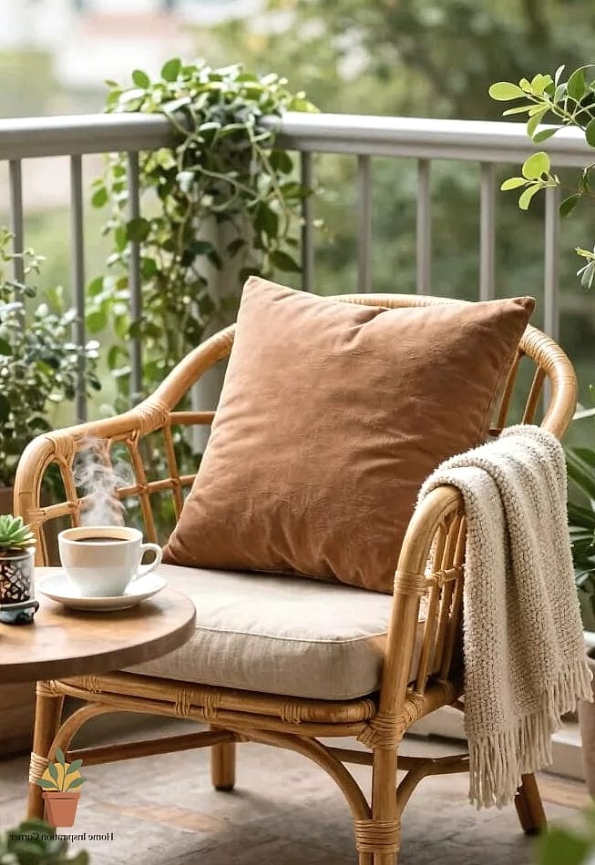 20 Cozy Balcony Aesthetic Concepts That Are Actually Achievable on a Budget 13 Minimalist Japandi Balcony